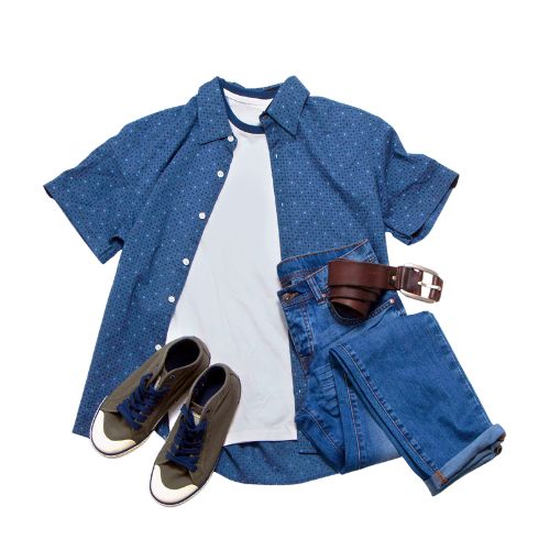 Blue Casual Shirt Wi..